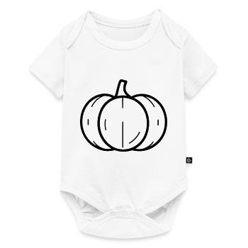 citrouille - Body à manches courtes Premium Bébé - blanc - Devant