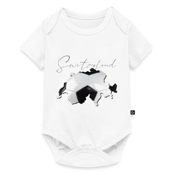Carte de la Suisse – Real Football FR - Body à manches courtes Premium Bébé - blanc - Devant