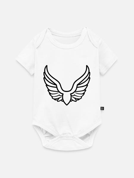 Engelsflügel - Baby Premium Kurzarmbody - Weiß