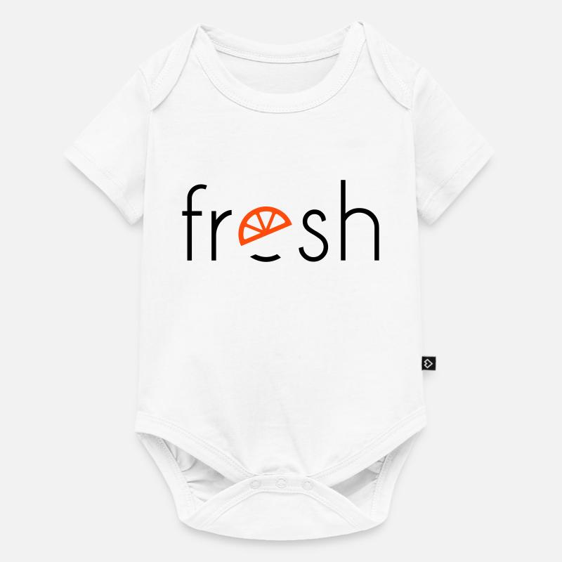 fresh - 2 Farben - Baby Premium Kurzarmbody - Weiß