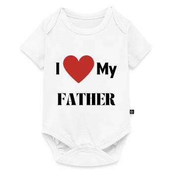 I LOVE MY FATHER - Baby Premium short-sleeve bodysuit - white - Front