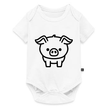 pig - Baby Premium short-sleeve bodysuit - white - Front