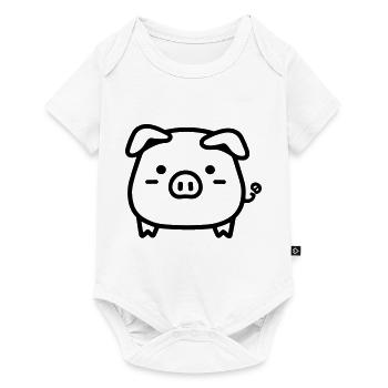 pig - Baby Premium short-sleeve bodysuit - white - Front