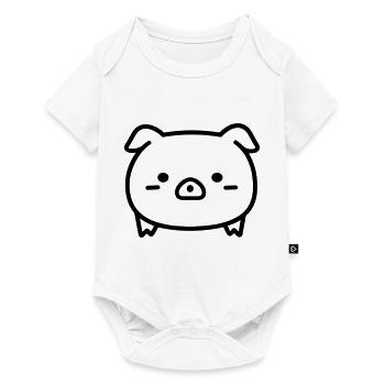 pig - Baby Premium short-sleeve bodysuit - white - Front