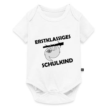 Écolier de première classe 002 - Body à manches courtes Premium Bébé - blanc - Devant
