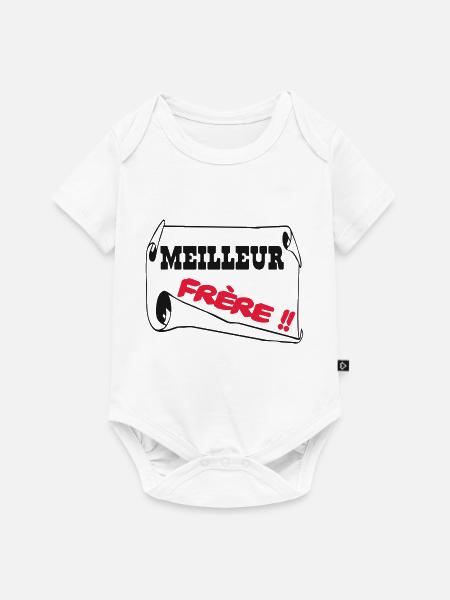 Bester Bruder - Baby Premium Kurzarmbody - Weiß