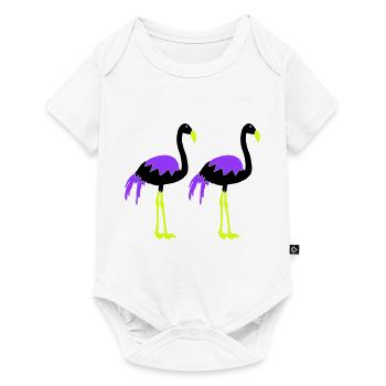 flamingos - Baby Premium short-sleeve bodysuit - white - Front