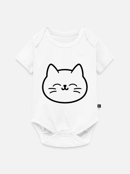Kätzchen - Baby Premium Kurzarmbody - Weiß