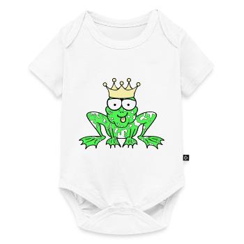 Prince Charmant Grenouille Roi - Body à manches courtes Premium Bébé - blanc - Devant
