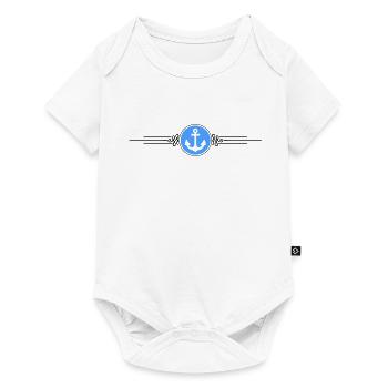 Anchor Symbol Dash - Baby Premium short-sleeve bodysuit - white - Front