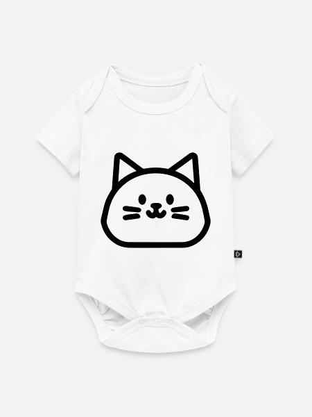 Kätzchen - Baby Premium Kurzarmbody - Weiß