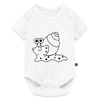 Snail Funny - Baby Premium short-sleeve bodysuit - white - Front