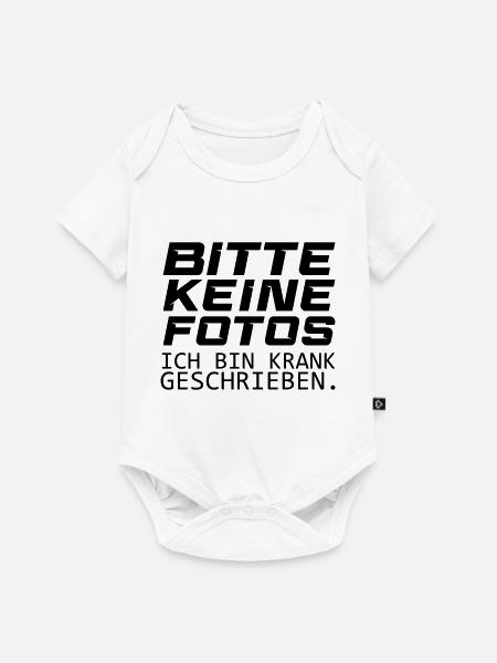 bitte keine fotos - Baby Premium Kurzarmbody - Weiß