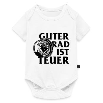 Guter Rad ist teuer - Baby Premium Kurzarmbody - Weiß - Vorne