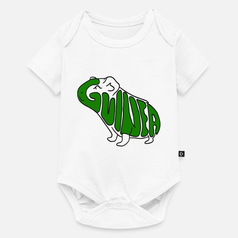 Cochon d’Inde Vert - Body à manches courtes Premium Bébé - blanc