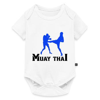 muay thai - Baby Premium Kurzarmbody - Weiß - Vorne