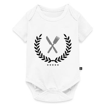Armoiries de la coutellerie - Body à manches courtes Premium Bébé - blanc - Devant