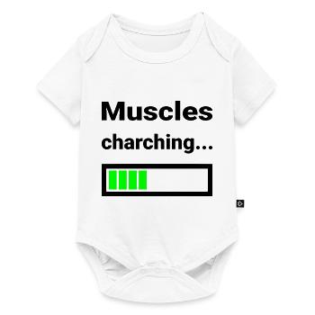Chemise drôle pour la salle de sport Fitness Musculation Sports - Body à manches courtes Premium Bébé - blanc - Devant