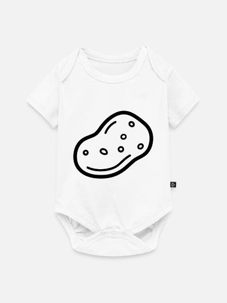 Kartoffel - Baby Premium Kurzarmbody - Weiß