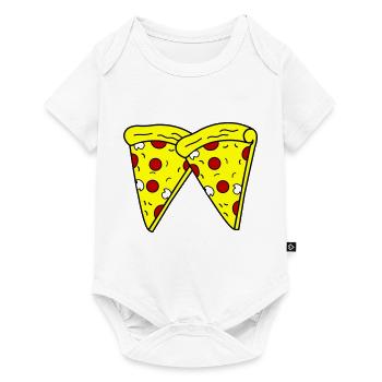 Pizza 2 - Body à manches courtes Premium Bébé - blanc - Devant