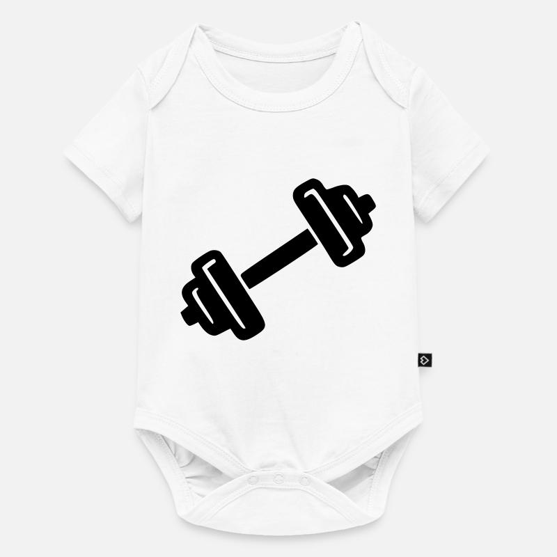 Haltère - Body à manches courtes Premium Bébé - blanc