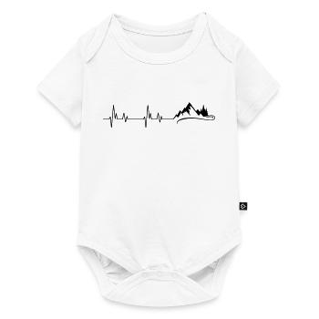 Wandern in den Bergen - Frequenz - Baby Premium Kurzarmbody - Weiß - Vorne