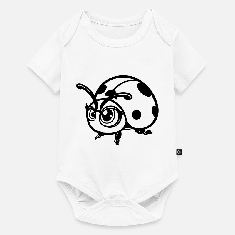 maikäfer comic - Baby Premium Kurzarmbody - Weiß