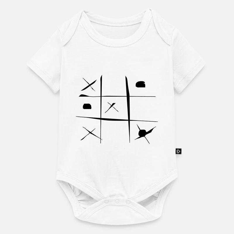 TicTacToe - Baby Premium Kurzarmbody - Weiß