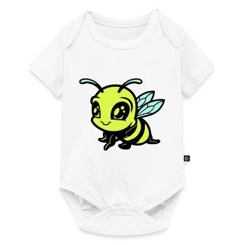 Bee Bumblebee Comic - Baby Premium short-sleeve bodysuit - white - Front