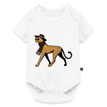 Leopard chic - Body à manches courtes Premium Bébé - blanc - Devant