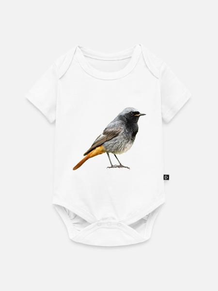 Rotschwanz Robin - Baby Premium Kurzarmbody - Weiß