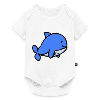 Baby Whale Comic - Baby Premium short-sleeve bodysuit - white - Front
