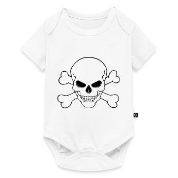 Skull - Baby Premium short-sleeve bodysuit - white - Front