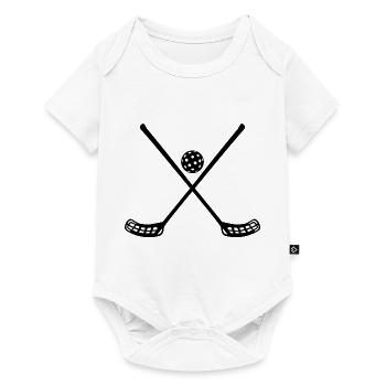 Floorball Ballsport Innebandy Unihockey - Baby Premium short-sleeve bodysuit - white - Front