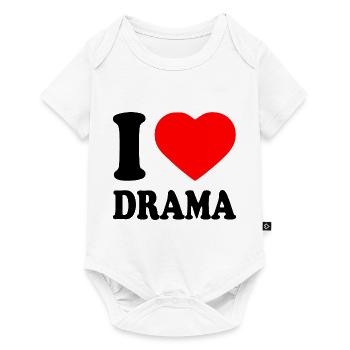 I love drama - Body à manches courtes Premium Bébé - blanc - Devant