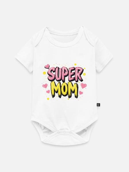 GESCHENK FÜR MAMA - Baby Premium Kurzarmbody - Weiß