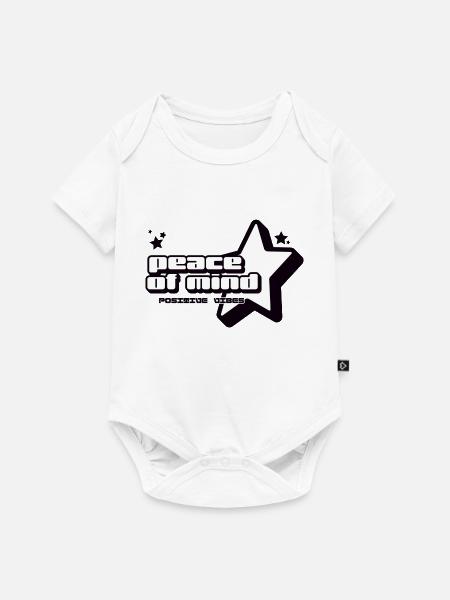 Peace of Mind - Baby Premium Kurzarmbody - Weiß