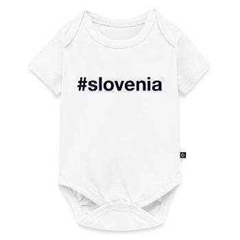 SLOVÉNIE Hashtag Slowenien - Body à manches courtes Premium Bébé - blanc - Devant