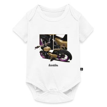 Star (gold) // Illustration - Baby Premium Kurzarmbody - Weiß - Vorne