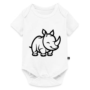 Rhinoceros - Baby Premium short-sleeve bodysuit - white - Front