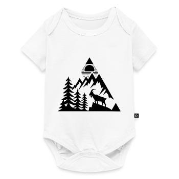 Alps Mountains Capricorn - Baby Premium short-sleeve bodysuit - white - Front
