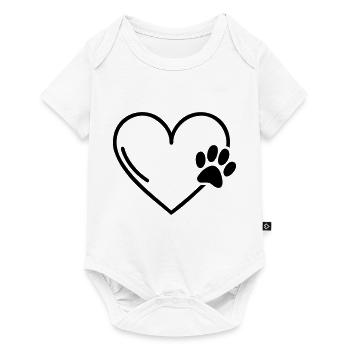 Cœur - Body à manches courtes Premium Bébé - blanc - Devant