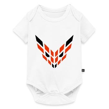 Renard roux Logo abstrait Cool Evil Eye - Body à manches courtes Premium Bébé - blanc - Devant