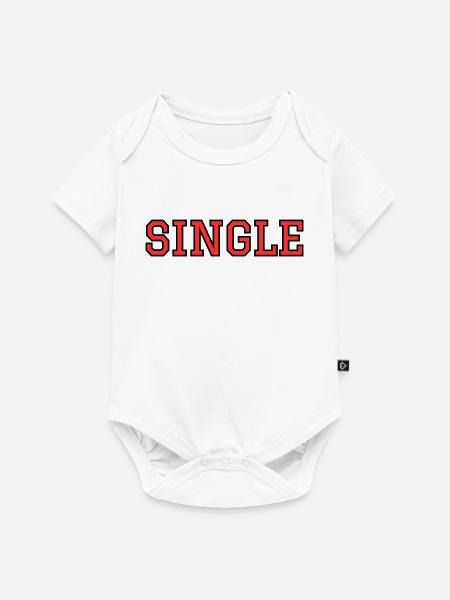 SINGLE - Baby Premium Kurzarmbody - Weiß