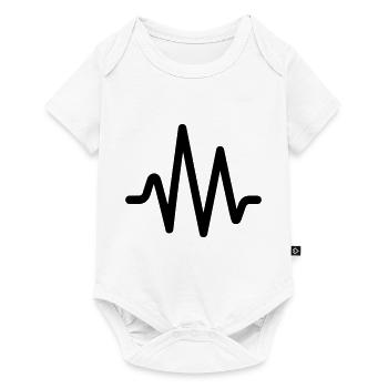 Herzschlag, Puls - Baby Premium Kurzarmbody - Weiß - Vorne