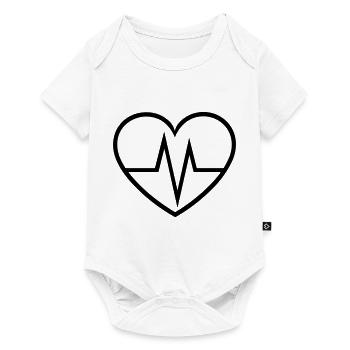 heartbeat - Baby Premium short-sleeve bodysuit - white - Front