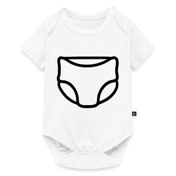 Couche - Body à manches courtes Premium Bébé - blanc - Devant
