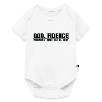God fidence knowing i can t but he can - Baby Premium short-sleeve bodysuit - white - Front