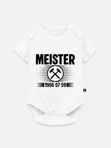 Erzgebirge Meister - Baby Premium Kurzarmbody - Weiß