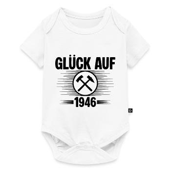 Glueck auf 1946 - Baby Premium Kurzarmbody - Weiß - Vorne